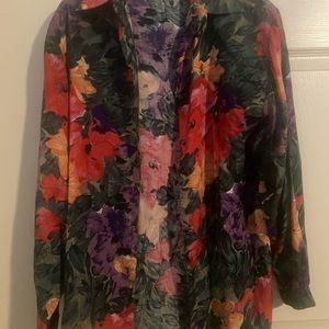 Women Vintage Floral Blouse